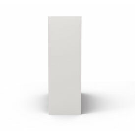 Vue de profil - Meuble de rangement 6 cases Kenan, Blanc