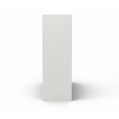 Vue de profil - Meuble de rangement 6 cases Kenan, Blanc