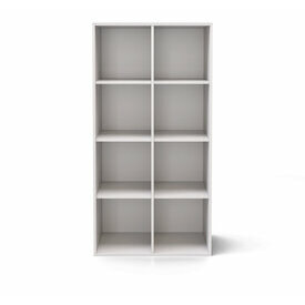 Meuble de rangement 8 cases Kenan, Blanc