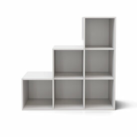Meuble de rangement escalier Kenan Blanc