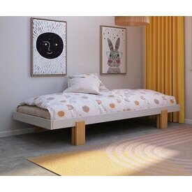 Ambiance - Vue de face style banquette - Lit gigogne Sena
