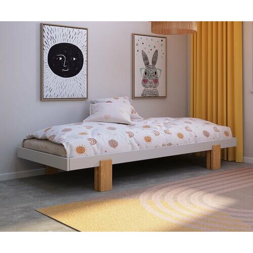Ambiance - Vue de face style banquette - Lit gigogne Sena
