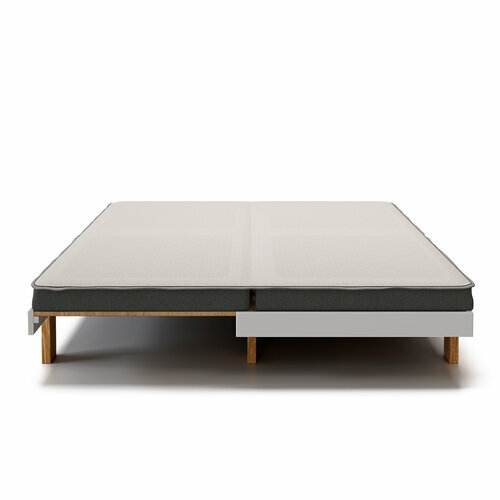 Vue dplie avec matelas - Lit gigogne Sena