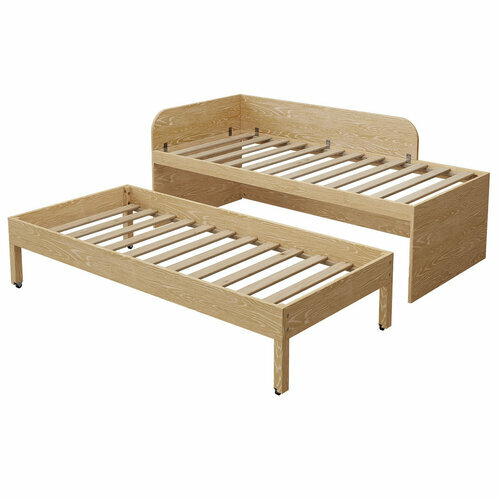Lit gigogne ouvert Noha Bois