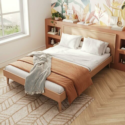 Ambiance - Vue de plonge -  Pack lit avec matelas Mia