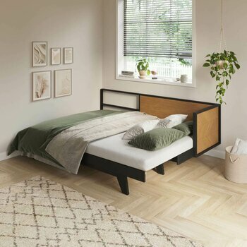 Pack lit méridienne gigogne avec matelas Kent