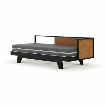 Pack lit méridienne gigogne avec matelas Kent