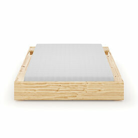 Vue de face - Pack lit avec rangements et matelas Hoggy