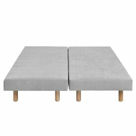 Vue de face - Lot de 2 sommiers tapissiers Habby