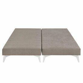 Vue de face - Lot de 2 sommiers tapissiers Hoca lin