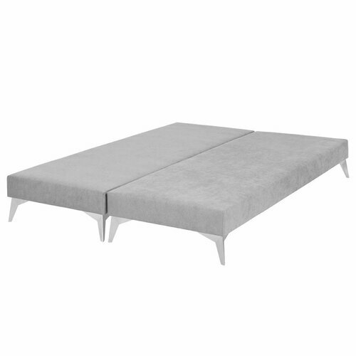 Lot de 2 sommiers tapissiers Hoca gris - Lot de 2 sommiers tapissiers Hocéa 