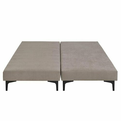 Vue de face - Lot de 2 sommiers tapissiers Hiliana lin
