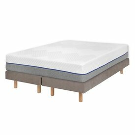 Pack 2 sommiers tapissiers avec matelas Habby lin