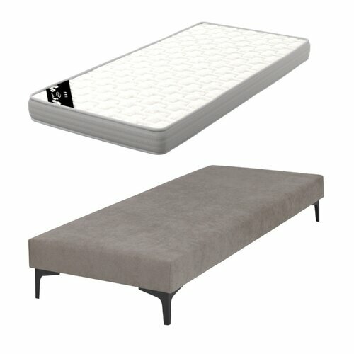 Pack sommier tapissier avec matelas Hiliana lin
