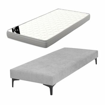 Pack sommier tapissier avec matelas Hiliana