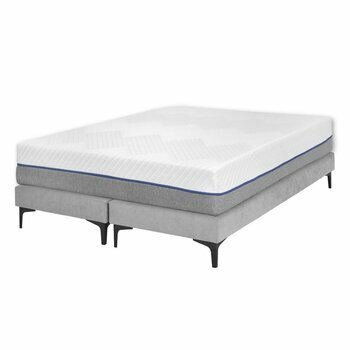 Pack de 2 sommiers tapissiers avec matelas Hiliana