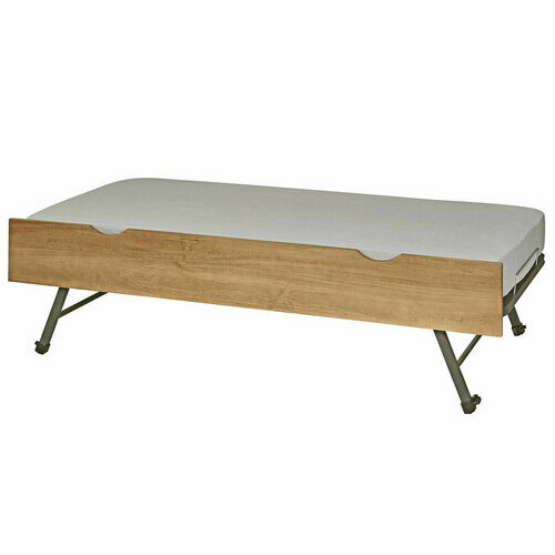 Sommier gigogne avec fa�ade Peter ouvert Noisette