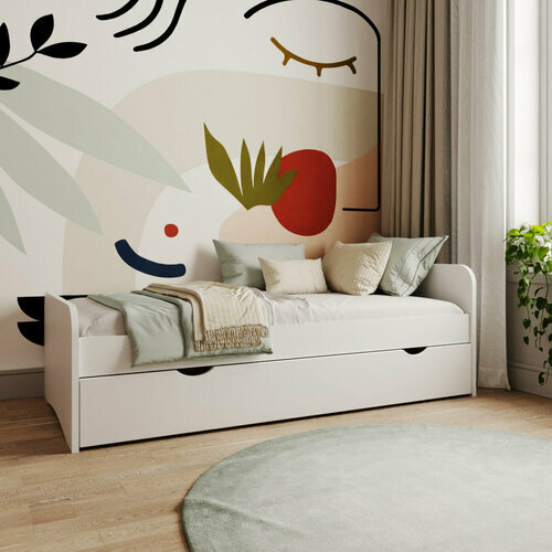 Ambiance - Lit gigogne Talia blanc 