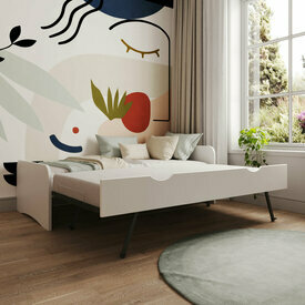 Ambiance -Lit gigogne ouvert Talia blanc 