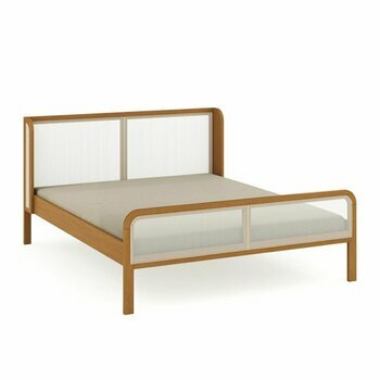 Pack lit 2 places avec cannage et matelas Alina
