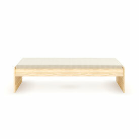 Vue de face - Pack lit avec matelas Antag bois Vue de face - Pack lit avec matelas Antag bois
