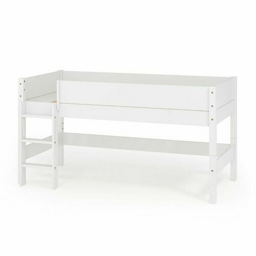 Lit mi-hauteur Louw - coloris Blanc - Lit mi-hauteur Louw