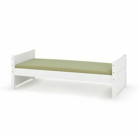 Pack lit avec matelas Louw - Coloris Blanc Pack lit avec matelas Louw - Coloris Blanc