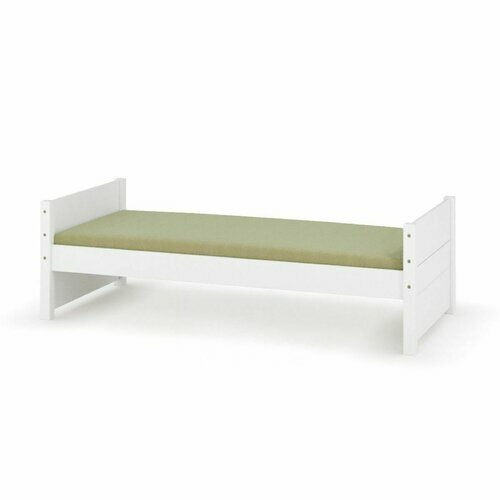 Pack lit avec matelas Louw - Coloris Blanc Pack lit avec matelas Louw - Coloris Blanc
