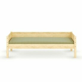 Vue de face - Lit banquette Louw - bois Vue de face - Lit banquette Louw - bois