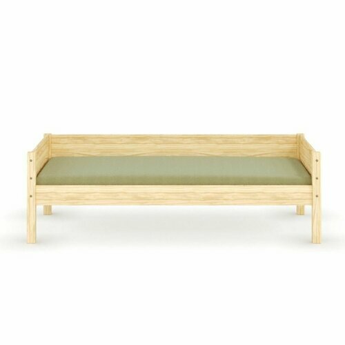 Vue de face - Lit banquette Louw - bois Vue de face - Lit banquette Louw - bois