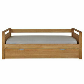 Vue de face Pack lit gigogne avec matelas IVY Vue de face Pack lit gigogne avec matelas IVY