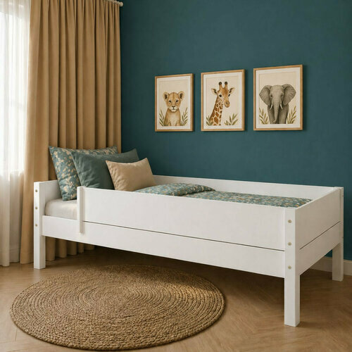 Ambiance - Lit banquette Louw - coloris blanc Ambiance - Lit banquette Louw - coloris blanc